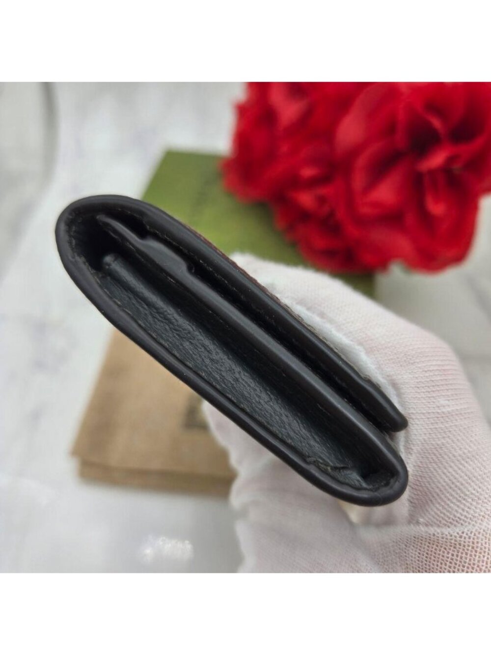 ★SOLD★ Gucci Business Card Holder Case Ophidia GG - Picture 9 of 14